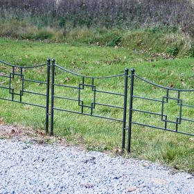 Square-on-Squares Fence Section