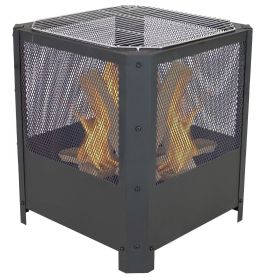 Small Grelha Square Fire Pit with Grilling Grate