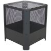 Small Grelha Square Fire Pit with Grilling Grate