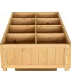 FarmHome 8-Grid Fir Raised Garden Planter Box