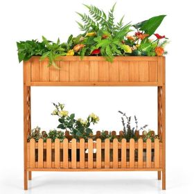 2 Tier Raised Garden Bed & Planter Box