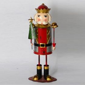 "Fritz" Metal Nutcracker with Christmas Tree