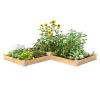 Farmhouse Cedar Wood Raised Garden Bed- Made in USA