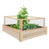 4 Pack Cedar Garden Trellis Set: Made in USA