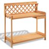 Wooden Potting Bench with Storage Drawer