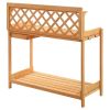 Wooden Potting Bench with Storage Drawer