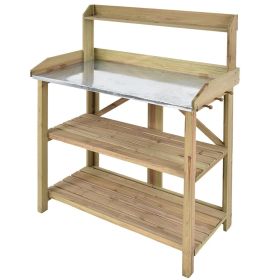 Workstation Potting Bench with Metal Top