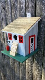 Bright Chicken Coop Birdhouse