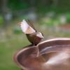 Heart Shaped Birdbath with Over Rail Bracket