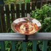 Hummingbird Birdbath with Over Rail Bracket