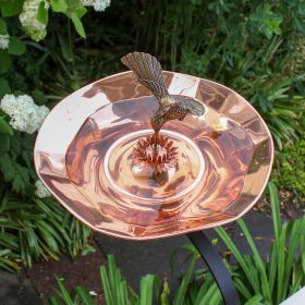 Hummingbird Birdbath with Rail Mount Bracket