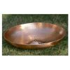 Hammered Copper Anchoring Basin for Rain Chain