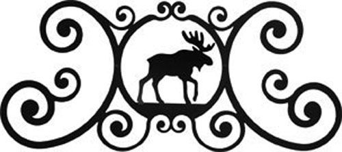 Moose Over Door Plaque