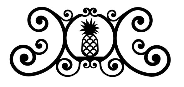 Pineapple Over Door Plaque