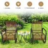 3-Piece Patio Rattan Furniture Set