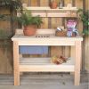 Wooden Potting Bench Garden Table