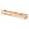 FarmHome Narrow Cedar Wood Raised Garden Bed - Made in USA