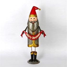 Santa Claus Figurine with Merry Christmas Sash