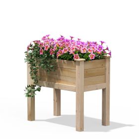 Elevated Cedar Wood Raised Garden Bed - Made in USA