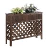 Large Raised Patio Planter in Weathered Cedar