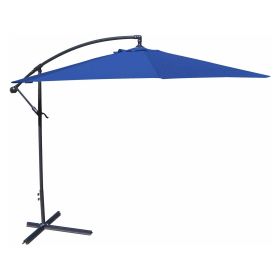 Cantilever Patio Umbrella with Royal Blue Canopy Shade