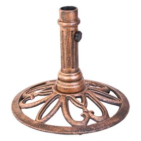 Bronze Finished Cast Iron Patio Umbrella Base