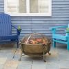 Large Steel Wood Burning Cauldron Fire Pit