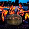 Large Steel Wood Burning Cauldron Fire Pit