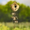 Assorted Style Hanging Birdhouse Wind Chimes-Set of 6