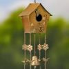 Assorted Style Hanging Birdhouse Wind Chimes-Set of 6