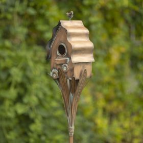 Cottage Style Birdhouse on Stake