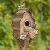 Cottage Style Birdhouse on Stake