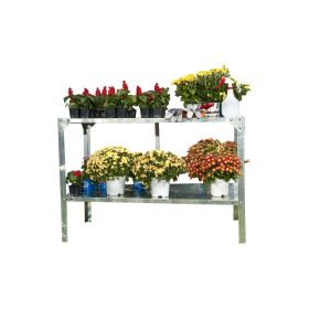 Galvanized Steel Shelving Unit for Garden Potting