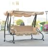 Sand Colored Convertible Canopy Swing / Deck Bed