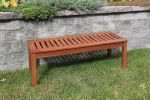 Slatted Top Backless Bench