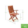 Folding Dining Chair with Arms