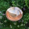 Polished Copper Birdbath with Stake