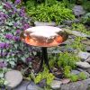 Polished Copper Birdbath & Tripod Stand