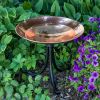 Polished Copper Birdbath & Tripod Stand