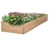 Solid Wood Raised Garden Bed Planter