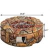 40,000 BTU Circle Stone Propane Fire Pit