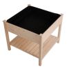 Square Fir Wooden Raised Garden Planter Box