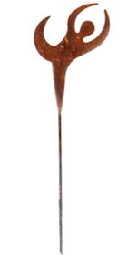 Dancer Rusted Garden Stake