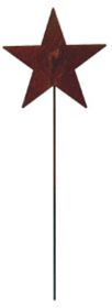 Star Rusted Garden Stake