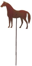 Horse Rusted Garden Stake