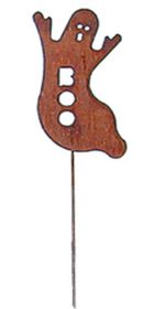 Ghost Rusted Garden Stake