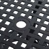 Black Cast Aluminum Patio Table