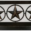 Square Steel Wood Burning Fire Pit with Star Design