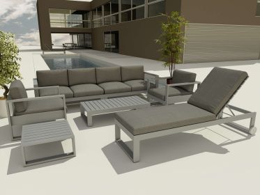 Lucca Sun Lounger 7-Piece Set