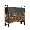 Steel Framed Log Storage with Cover